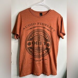 Obey Orange Graphic Tee